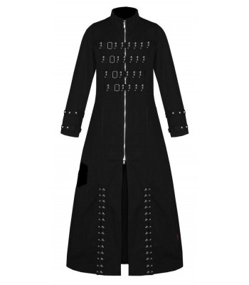 Mens Gothic Trench Coat Pinhead Hell Raiser Vampire Mens Long Coat